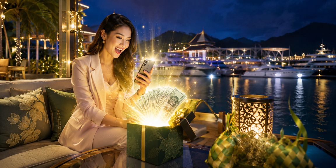 Pengguna log masuk ke kasino mudah alih 506 sempena Hari Raya di Langkawi